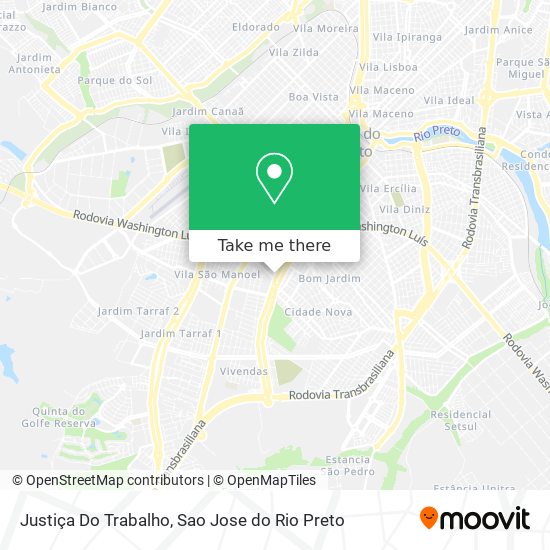 Justiça Do Trabalho map