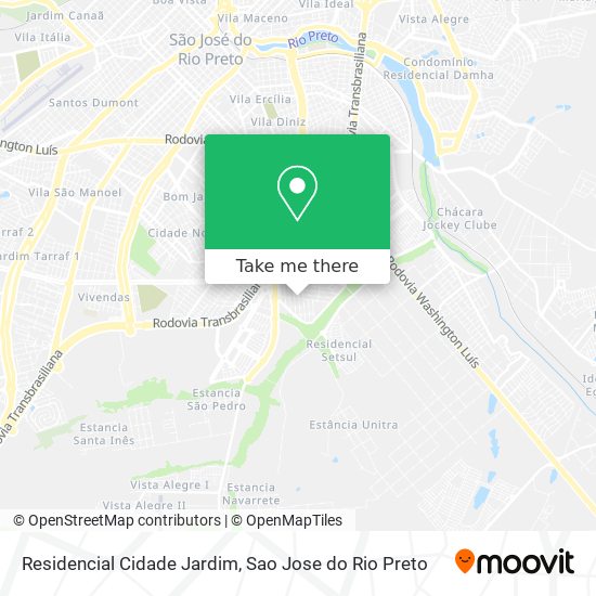 Residencial Cidade Jardim map