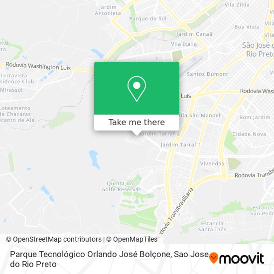 Parque Tecnológico Orlando José Bolçone map