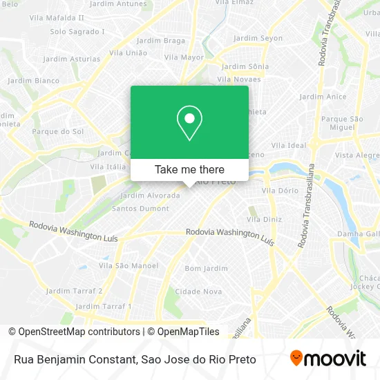 Rua Benjamin Constant map