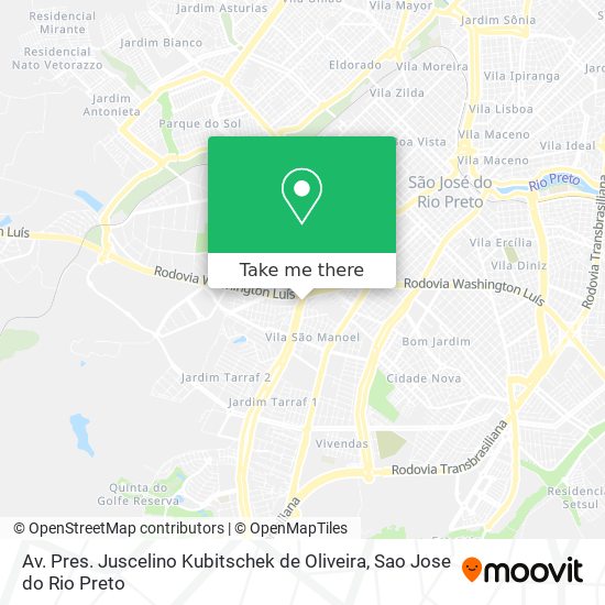 Av. Pres. Juscelino Kubitschek de Oliveira map