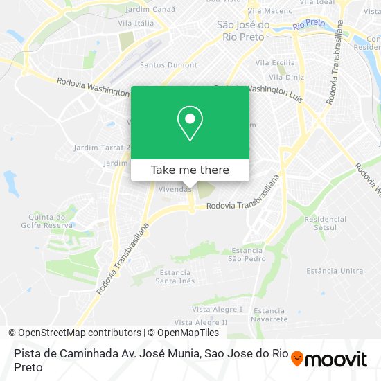 Mapa Pista de Caminhada Av. José Munia