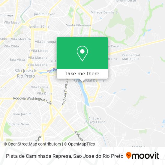 Pista de Caminhada Represa map