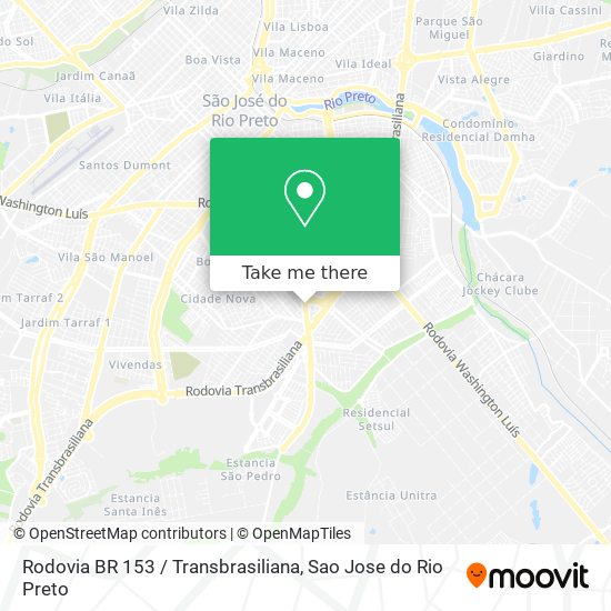 Rodovia BR 153 / Transbrasiliana map