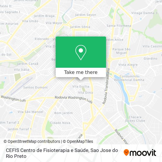 CEFIS Centro de Fisioterapia e Saúde map