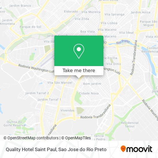 Quality Hotel Saint Paul map