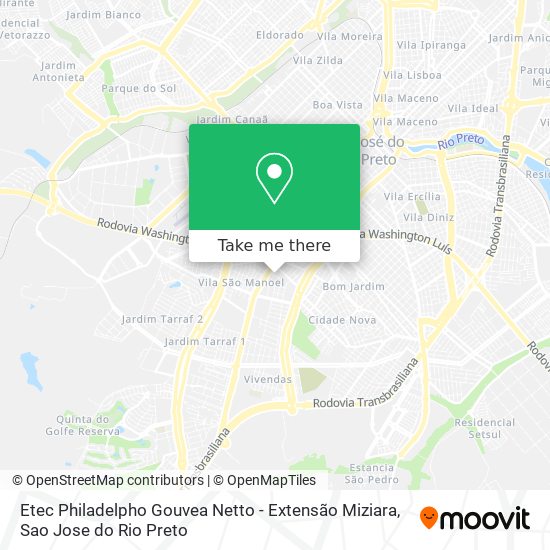 Etec Philadelpho Gouvea Netto - Extensão Miziara map