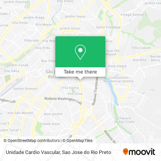 Unidade Cardio Vascular map