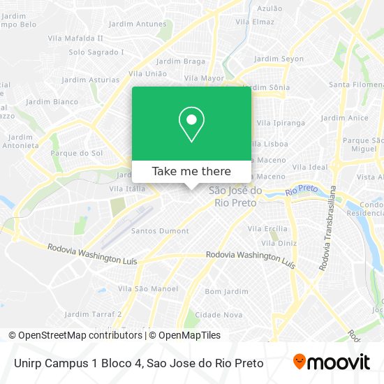 Unirp Campus 1 Bloco 4 map
