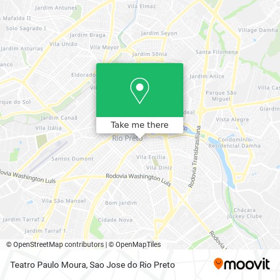 Mapa Teatro Paulo Moura