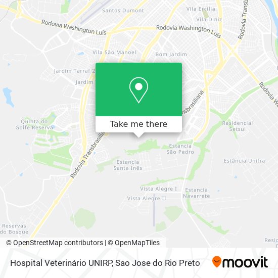 Mapa Hospital Veterinário UNIRP