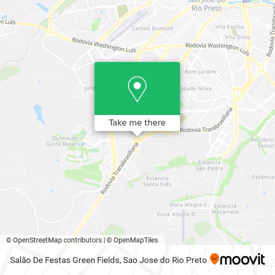 Salão De Festas Green Fields map