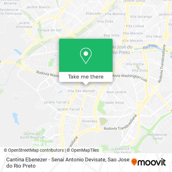 Cantina Ebenezer - Senai Antonio Devisate map
