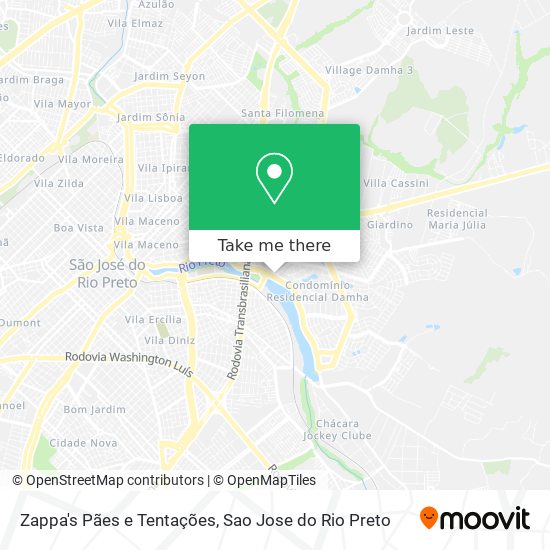 Zappa's Pães e Tentações map