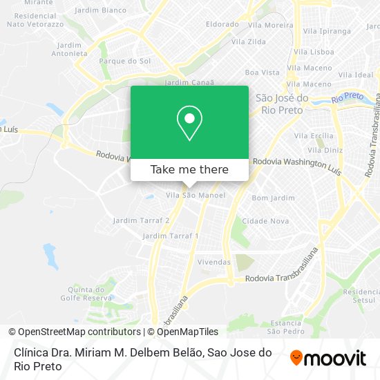 Clínica Dra. Miriam M. Delbem Belão map