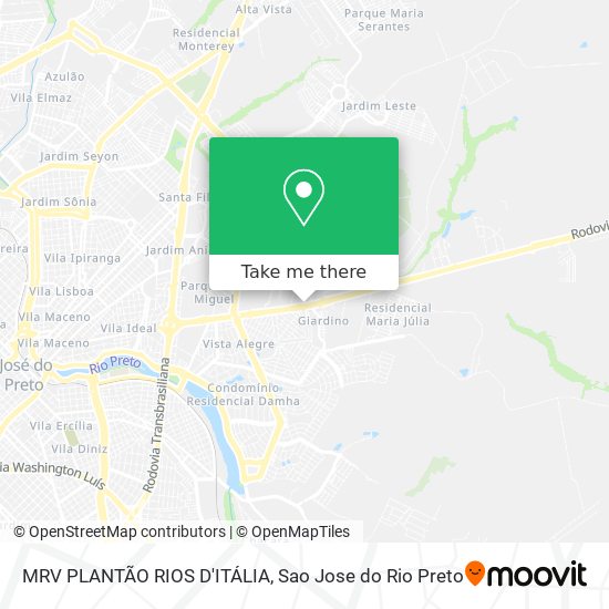 Mapa MRV PLANTÃO RIOS D'ITÁLIA