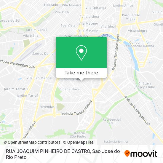RUA JOAQUIM PINHEIRO DE CASTRO map