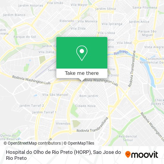 Hospital do Olho de Rio Preto (HORP) map