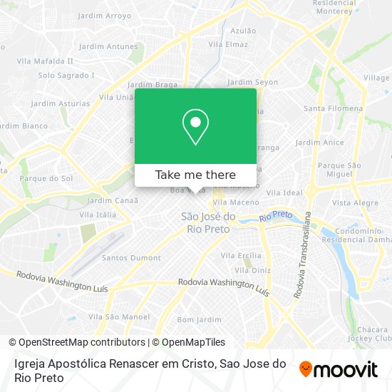 Igreja Apostólica Renascer em Cristo map