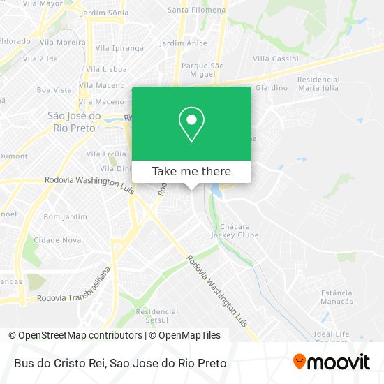 Bus do Cristo Rei map