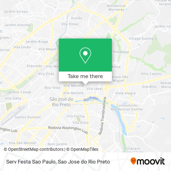 Serv Festa Sao Paulo map