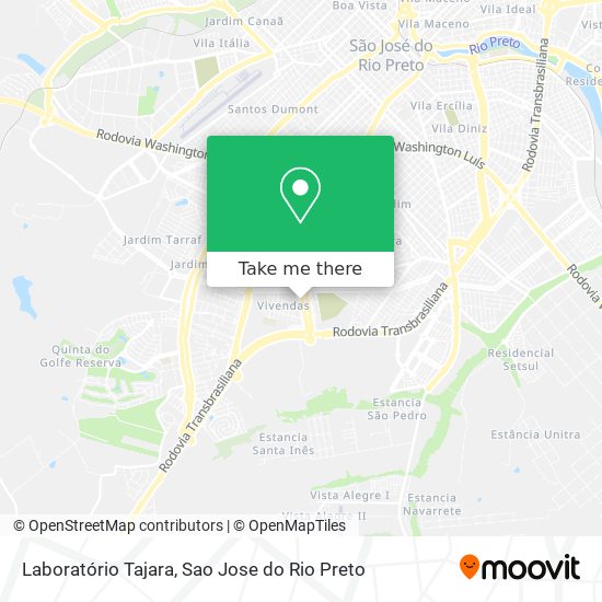 Laboratório Tajara map