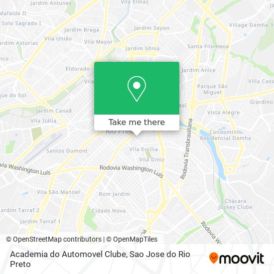 Academia do Automovel Clube map