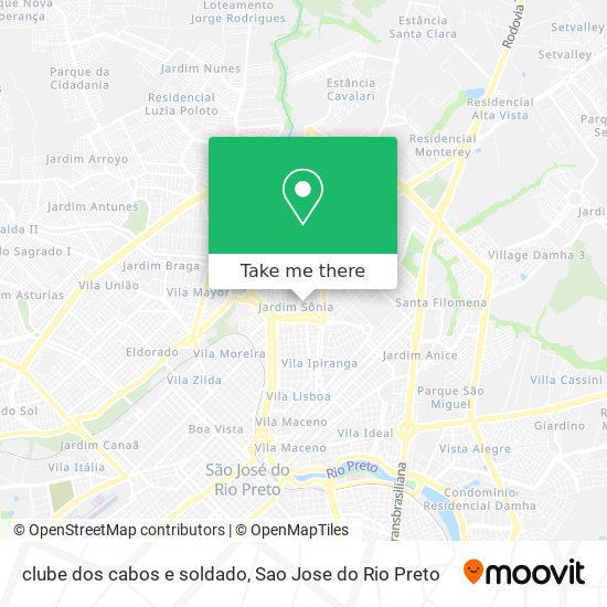 clube dos cabos e soldado map