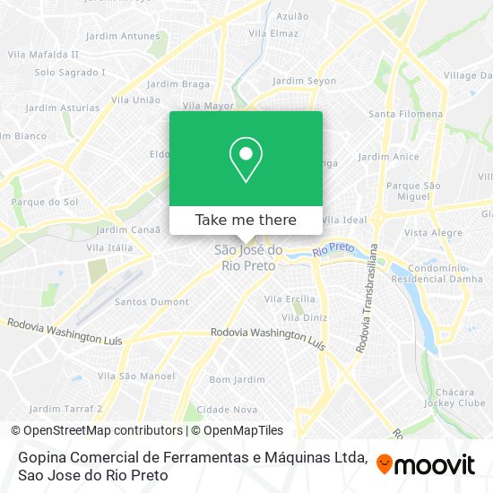 Mapa Gopina Comercial de Ferramentas e Máquinas Ltda