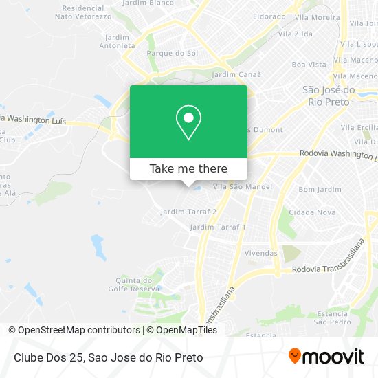 Clube Dos 25 map