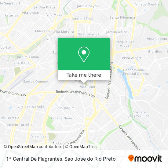 1ª Central De Flagrantes map