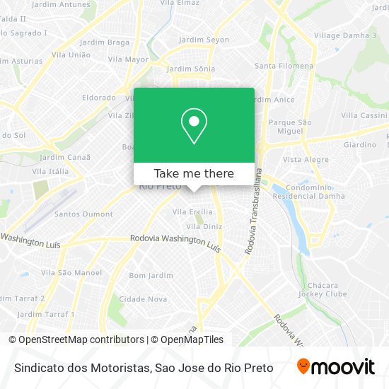 Mapa Sindicato dos Motoristas