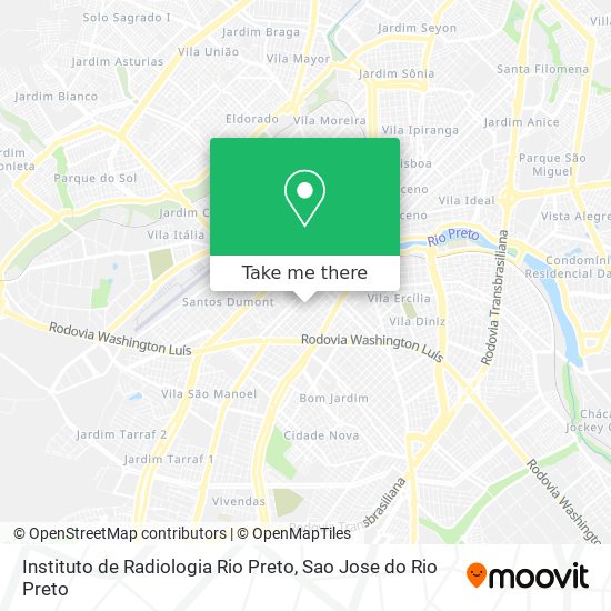 Instituto de Radiologia Rio Preto map