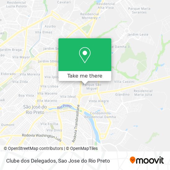 Clube dos Delegados map