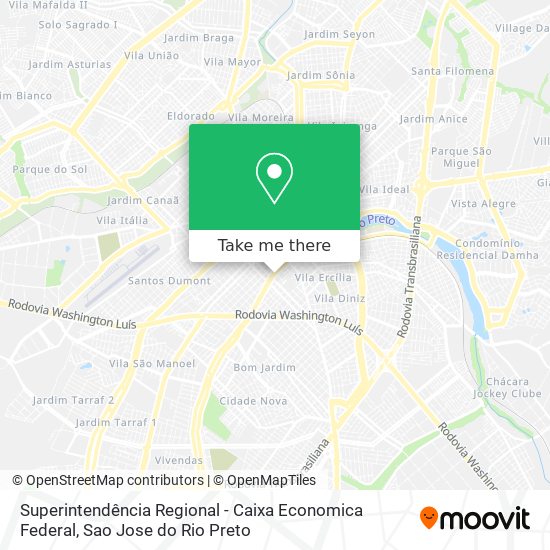 Superintendência Regional - Caixa Economica Federal map