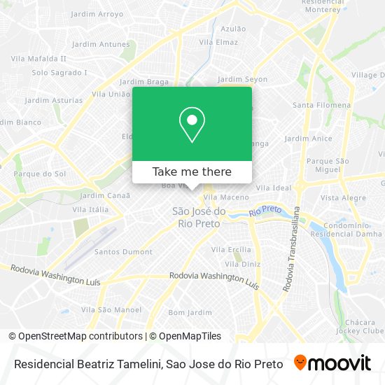 Mapa Residencial Beatriz Tamelini