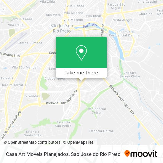 Casa Art Moveis Planejados map