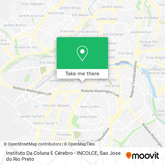 Instituto Da Coluna E Cérebro - INCOLCE map