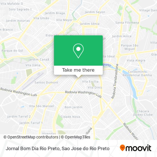 Jornal Bom Dia Rio Preto map
