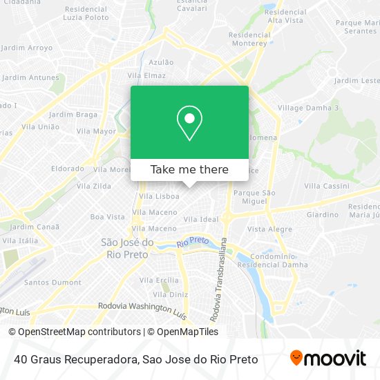 40 Graus Recuperadora map