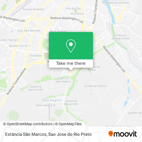 Estância São Marcos map