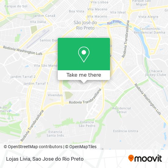 Lojas Livia map