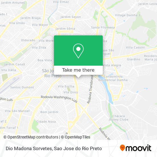 Dio Madona Sorvetes map