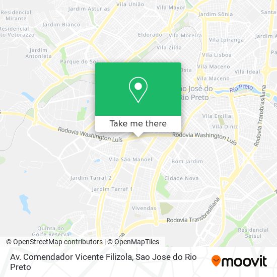 Av. Comendador Vicente Filizola map