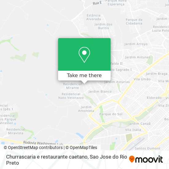 Churrascaria e restaurante caetano map