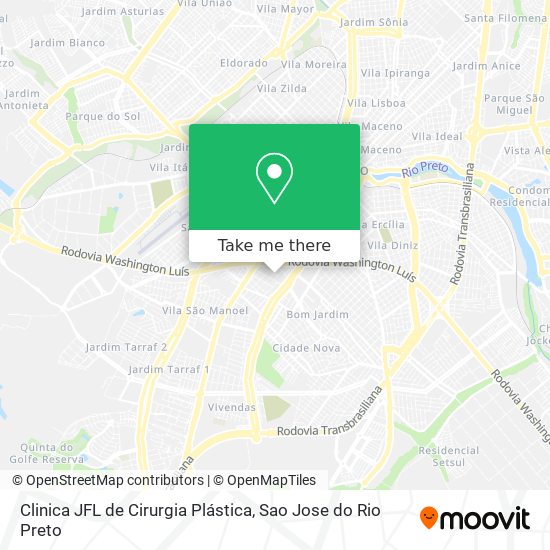 Clinica JFL de Cirurgia Plástica map