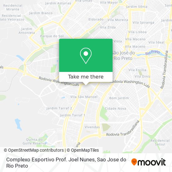 Complexo Esportivo Prof. Joel Nunes map