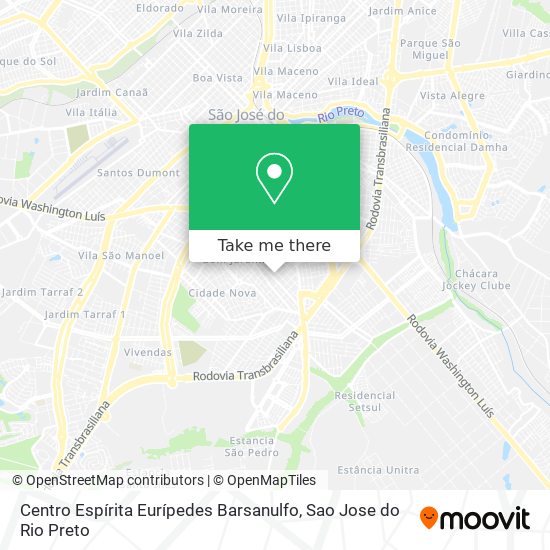 Centro Espírita Eurípedes Barsanulfo map