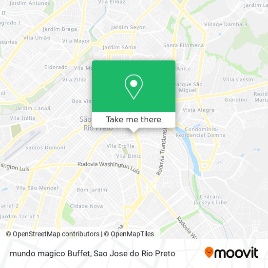 mundo magico Buffet map