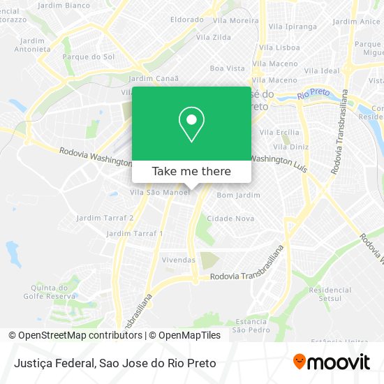 Justiça Federal map